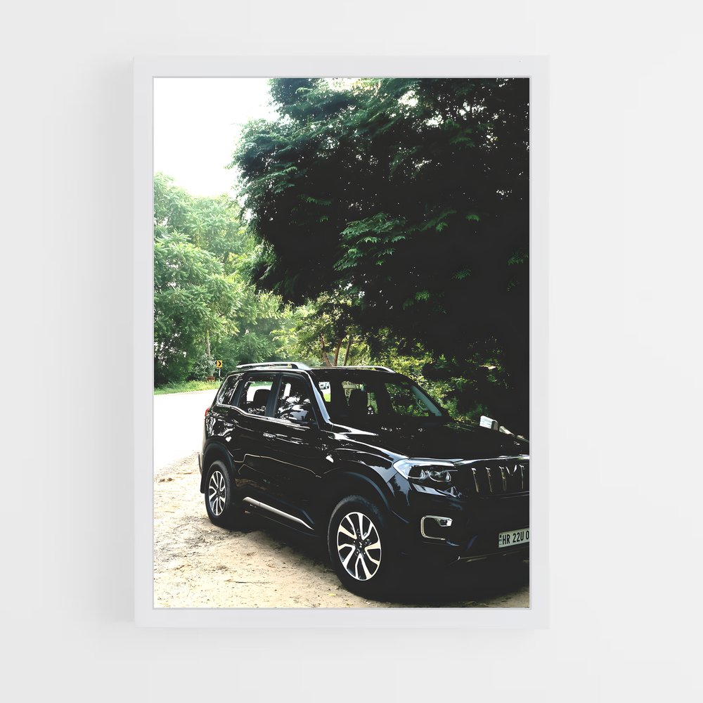 Poster Noir de la Nuit – affiche Mahindra (vue 3)